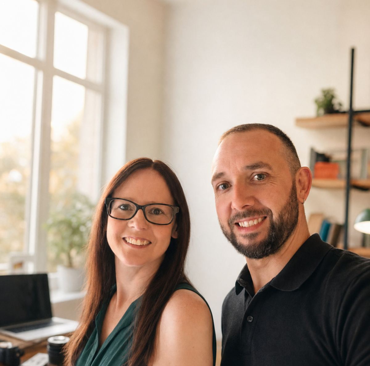 Jack and Carly, the two people behind BARE