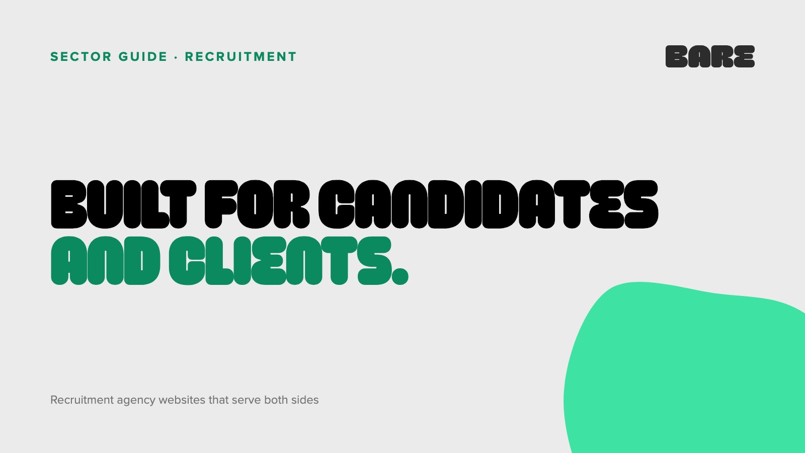 Websites for recruitment agencies: built for candidates and clients