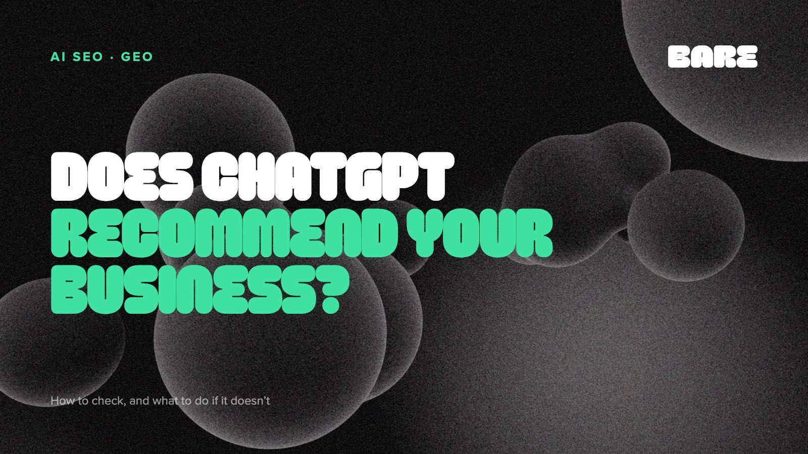 Does ChatGPT recommend your business? Here's how to check