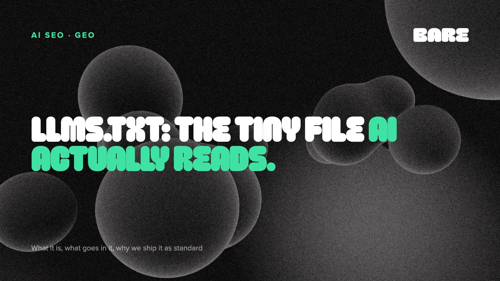 llms.txt: the tiny file that helps AI understand your website