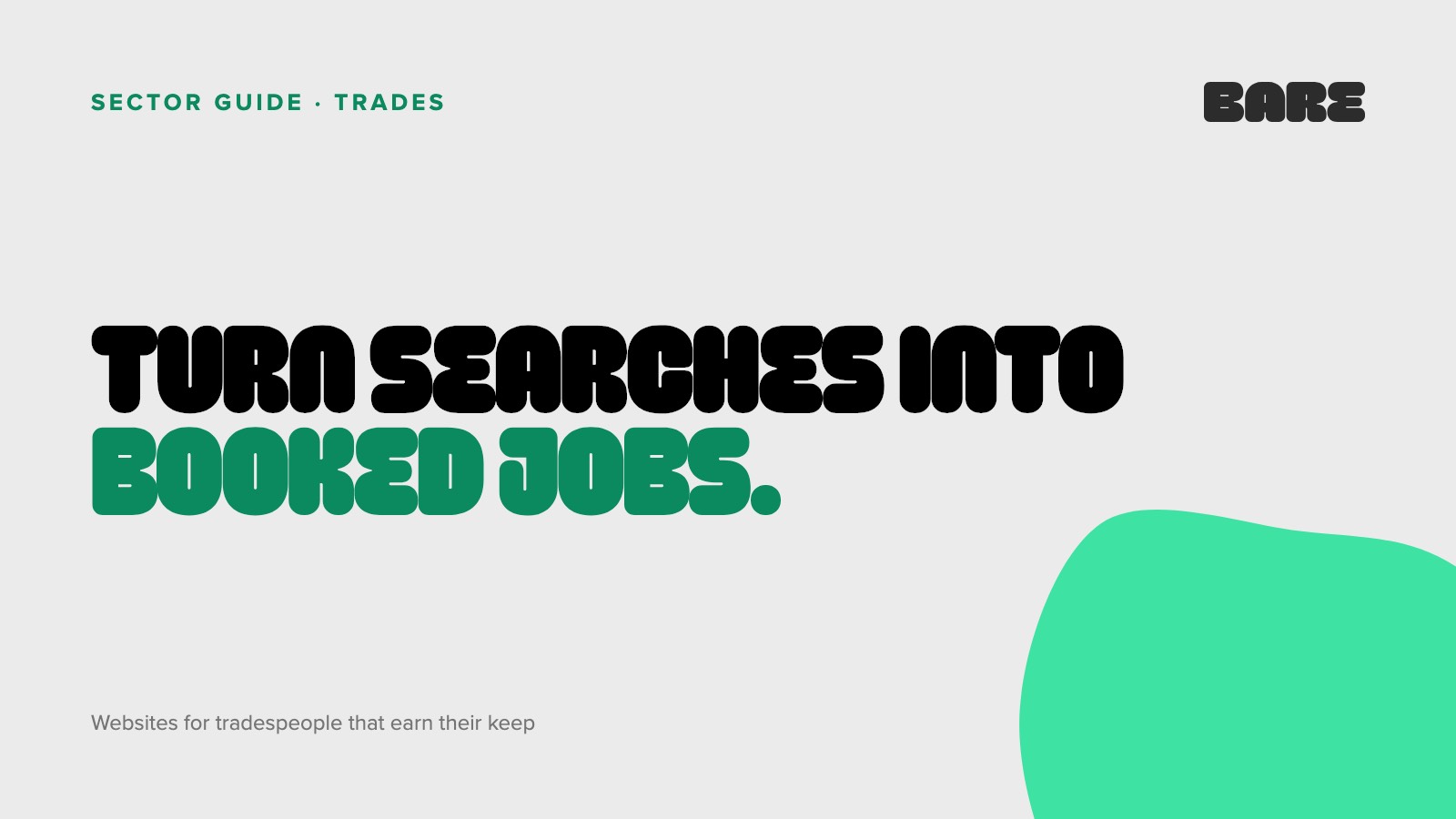 Websites for tradespeople: turn searches into booked jobs