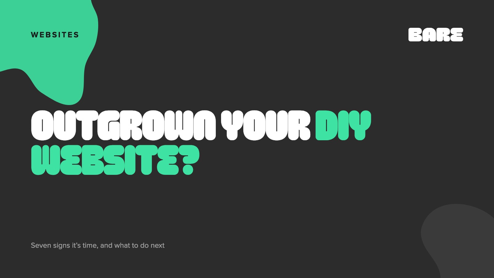 Signs you've outgrown your DIY website (and what to do next)