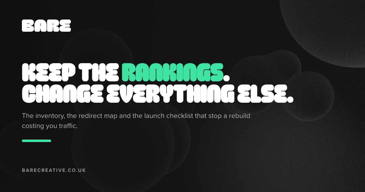 Redesign your website without losing your rankings