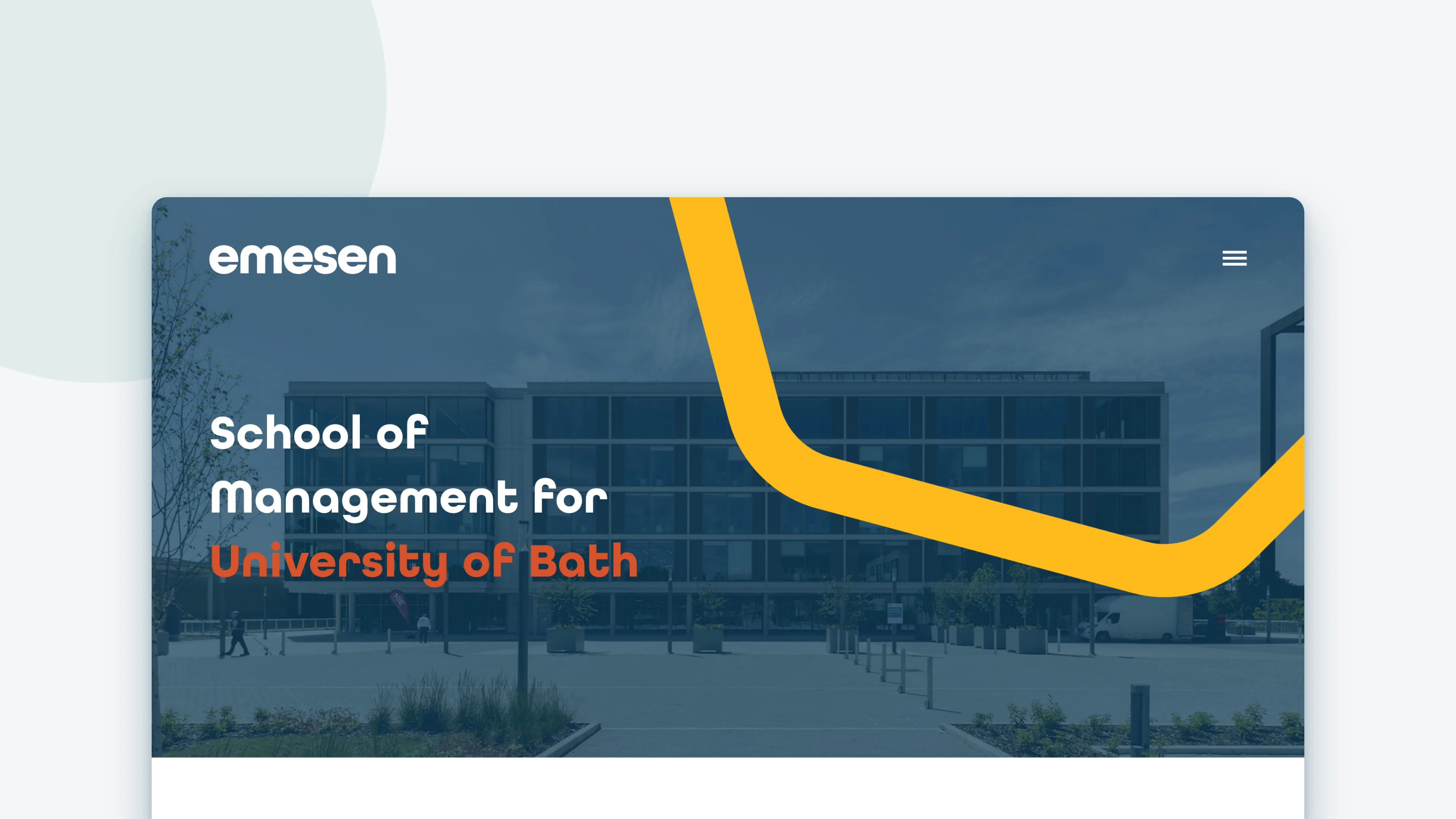 The School of Management project page for the University of Bath