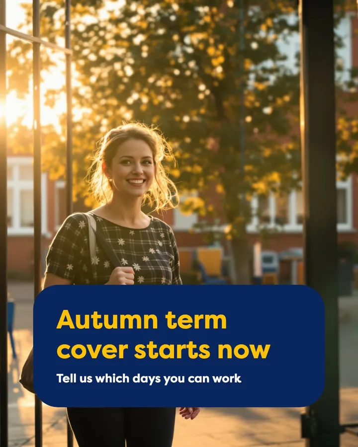 Premier Education post: autumn term cover starts now