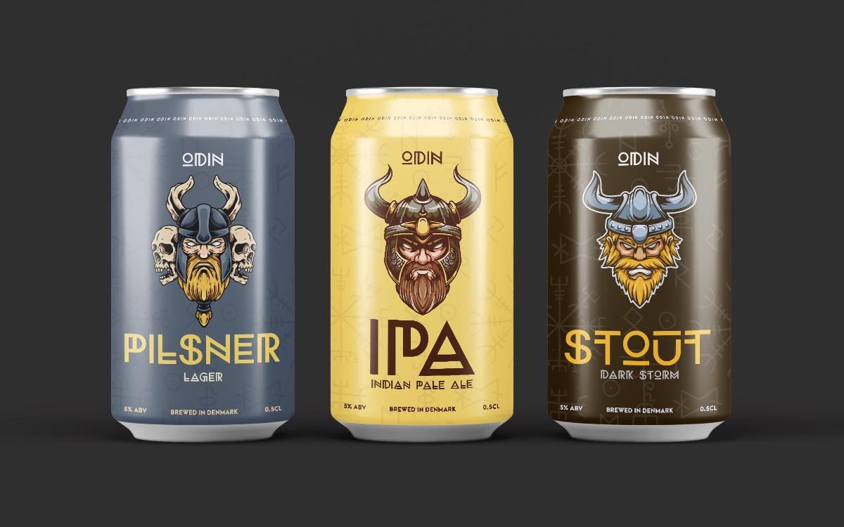 Odin craft beer branding